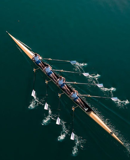 team of rowers