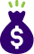 Cash bag icon